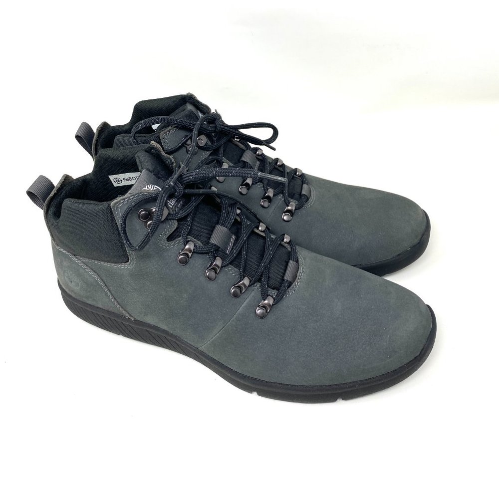 Timberland Men's Size TB A1UC5 021 BOLTERO MID HIKER BOOTS Grey Nubuck Leather - Picture 5 of 11